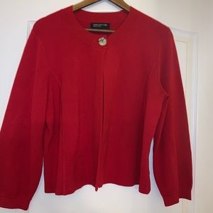 Women’s Jones New York Collection Red Cardigan L